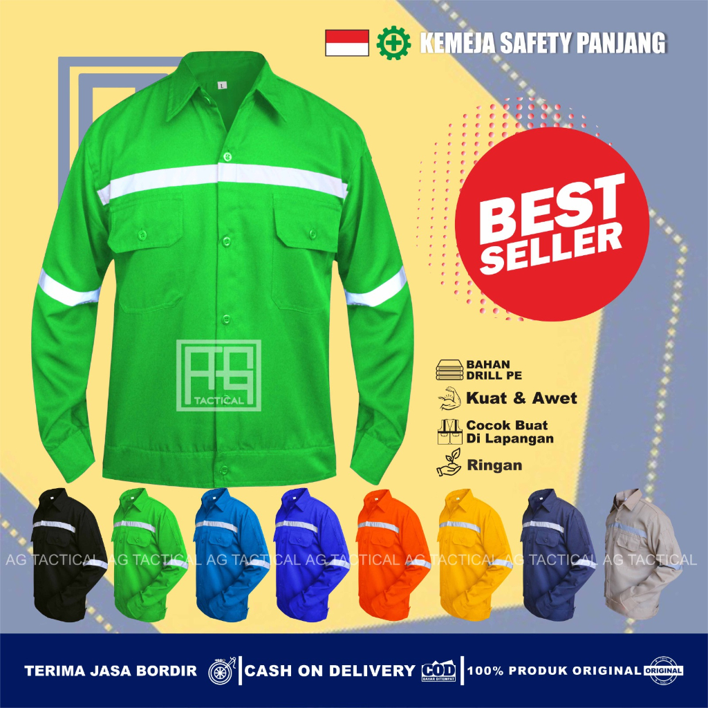 Katelpak Wearpack Safety Atasan Kemeja Kerja Atasan Katelpak Potongan Setelan Dengan Scotlight