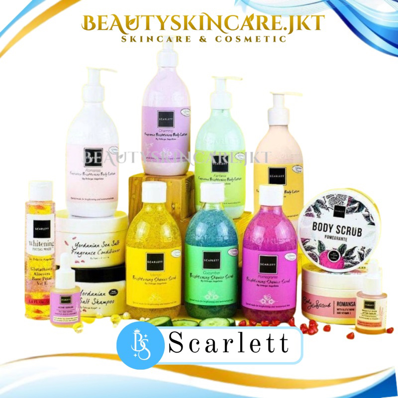 Scarlett Whitening Body Lotion | Body Wash | Body Scrub Scarlett