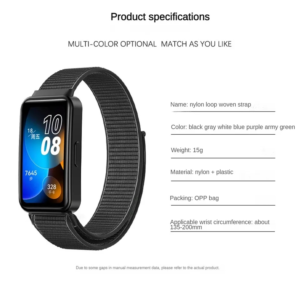 Strap nike Woven Nylon Huawei Band 8 Tali oengganti replacement