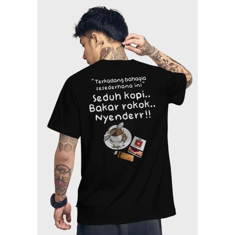 Tshrit Baju Kaos Distro Seduh Kopi / Kaos Kata Kata / Kaos Pria Wanita