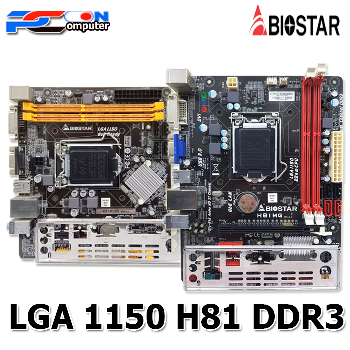 Mainboard Motherboard Mobo intel LGA 1150 H81 ddr3 onboard