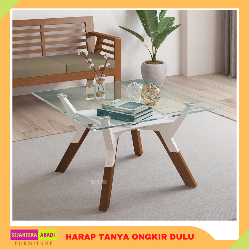 meja tamu kaca siantano CT Aster meja sofa coffee table