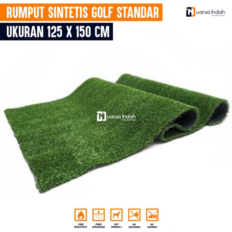 RUMPUT SINTETIS GOLF STANDAR UKURAN 125x150 CM