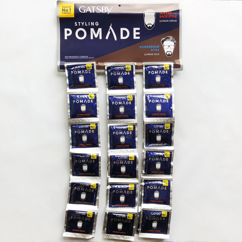 (36 Sachet) GATSBY Styling Pomade Sachet 6gr