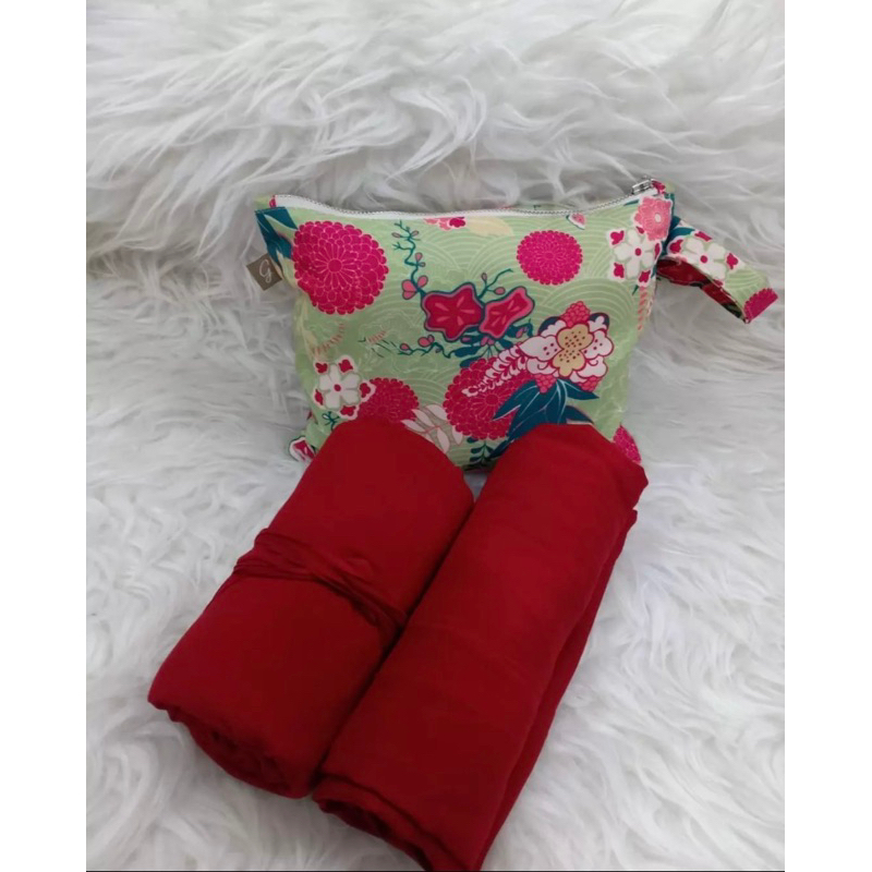 mukena travel plain polos giggles katun rayon adem cantik