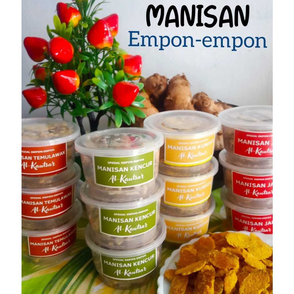 

Manisan Empon-empon Jahe, Kunyit, Kencur, Temulawak