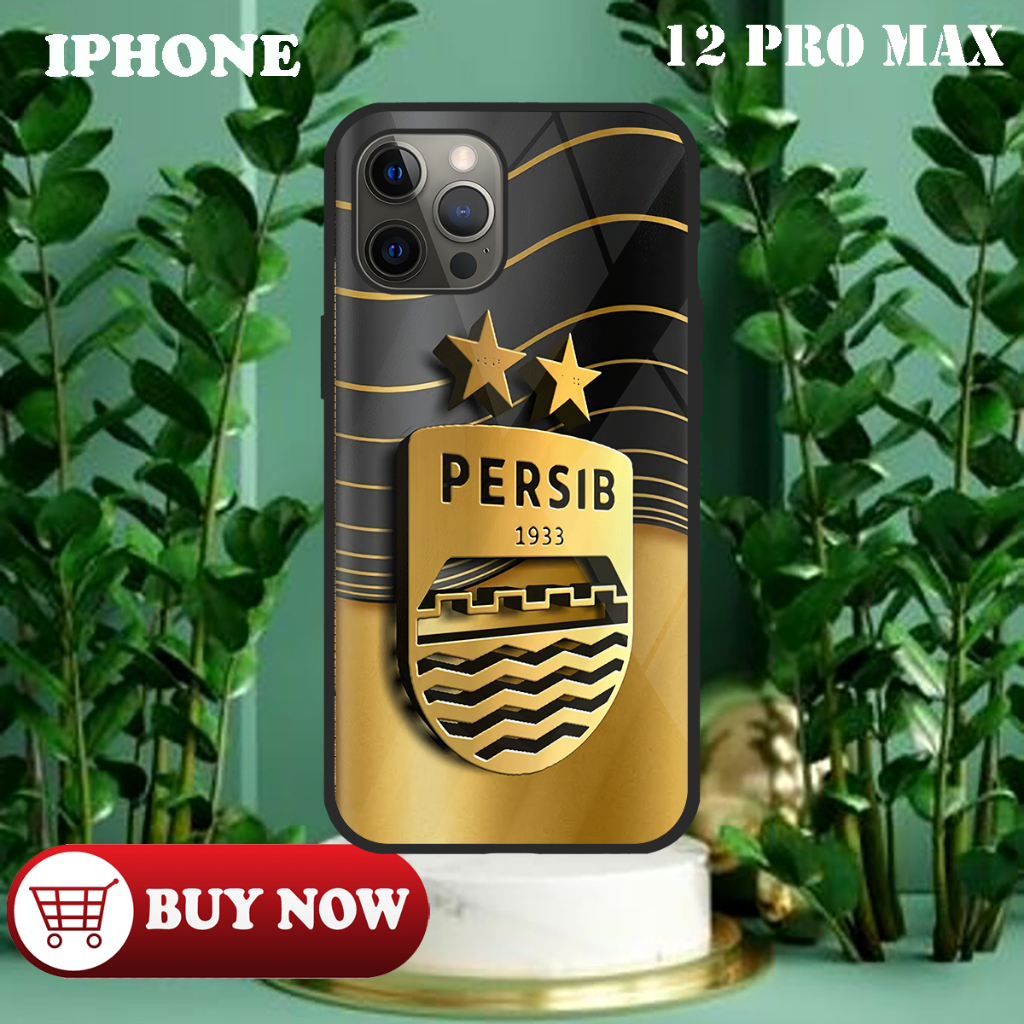 [CS02] Case Kilau IPHONE 12 PRO MAX | Casing Hp Glossy | Motif PERSIB