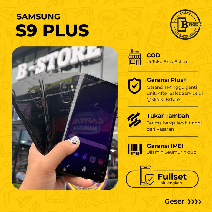 Samsung S9 Plus - Batangan - RAM 6GB / 64GB - COD JAKARTA