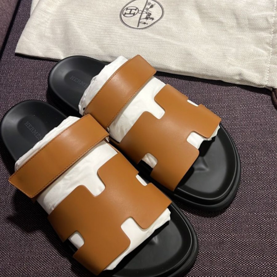 Hermes Chyper Sandal Tan
