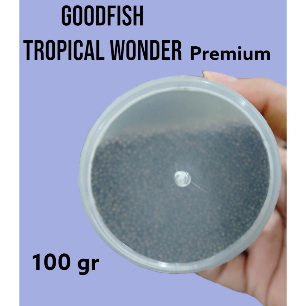 Goodfish Tropical Wonder PREMIUM All Ornamental Fish Food 100gr makanan ikan pelet ikan cuppang guppy molly