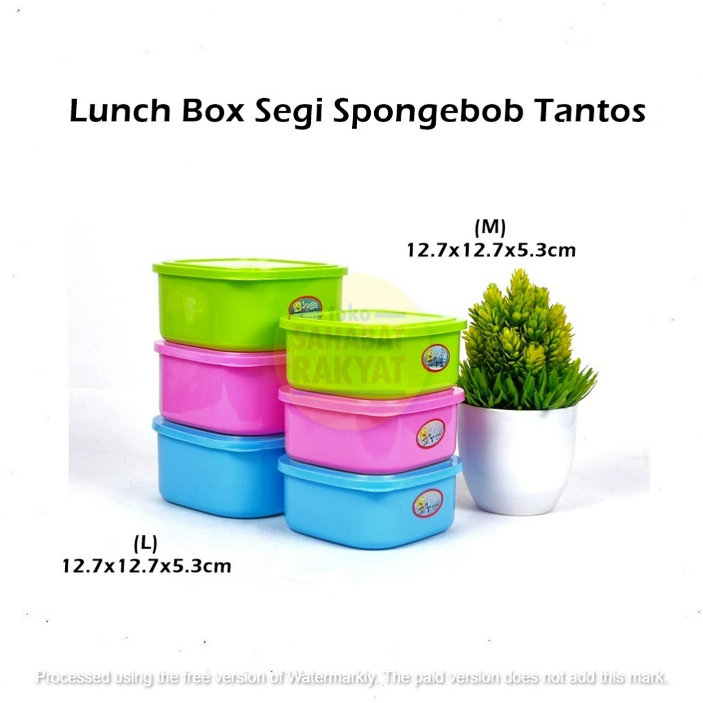 Lunch Box / Tempat Makan Tantos Spongebob &amp; Dora