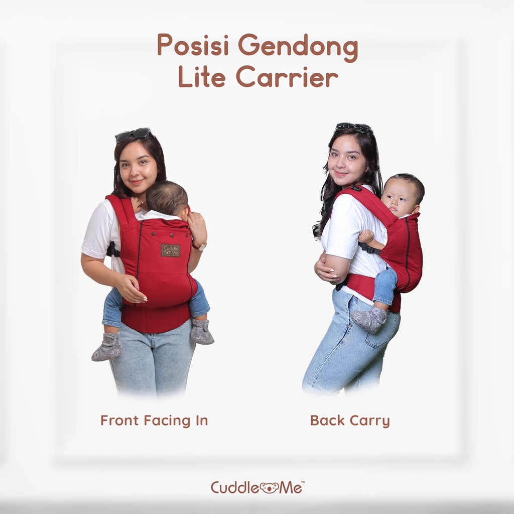 CUDDLE ME MURAH LITE CARRIER GENDONGAN KANGURU M SHAPE MOTIF