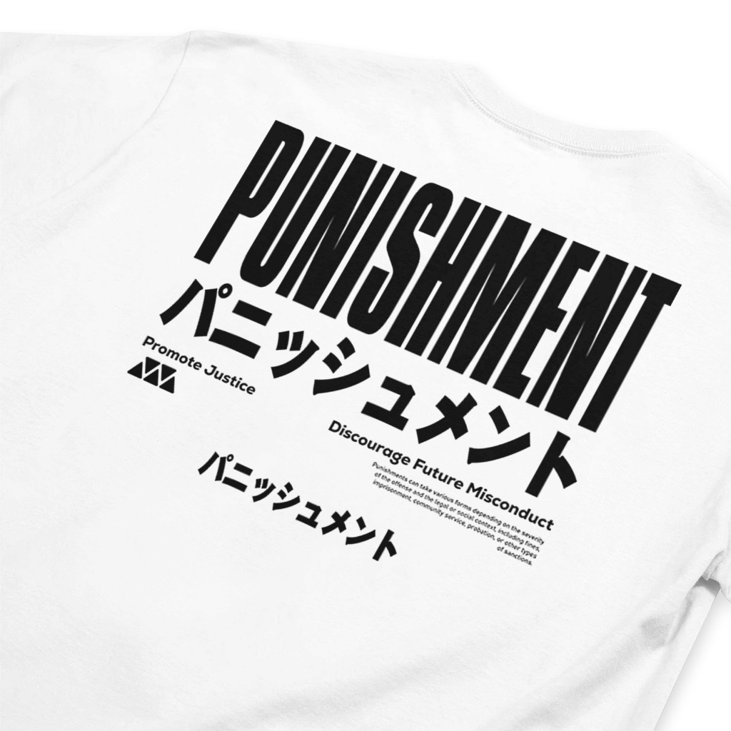 Tshirt Punisment White Matt Cotton Combed