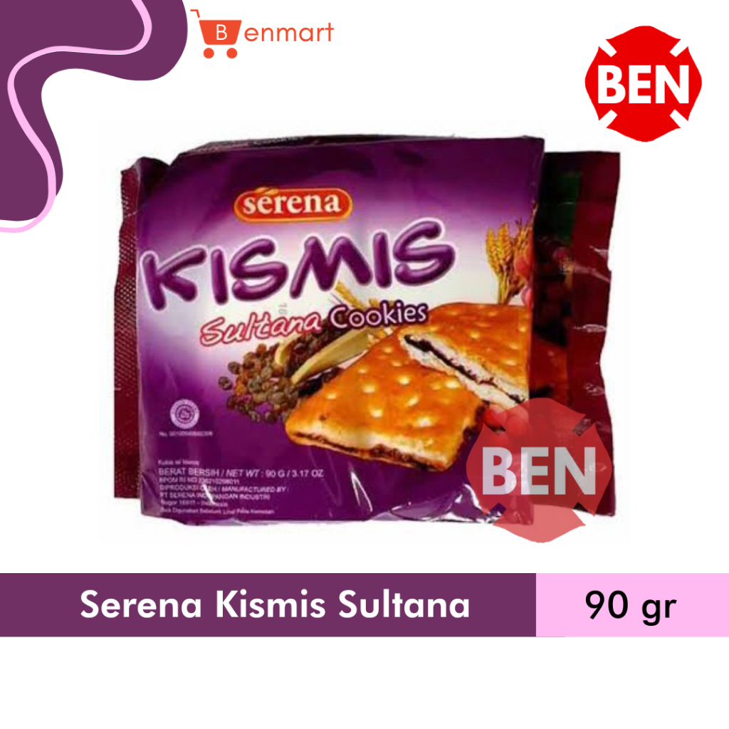 

Serena Kismis Sultana Cookies 90g 90gr 90 gr Biskuit Raisin Ungu Kotak