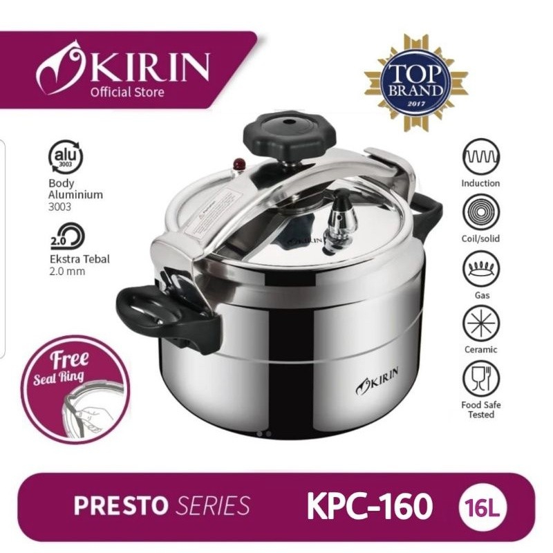 Kirin Pressure Cooker 16 Liter / Panji Presto Kirin Induksi KPC 160