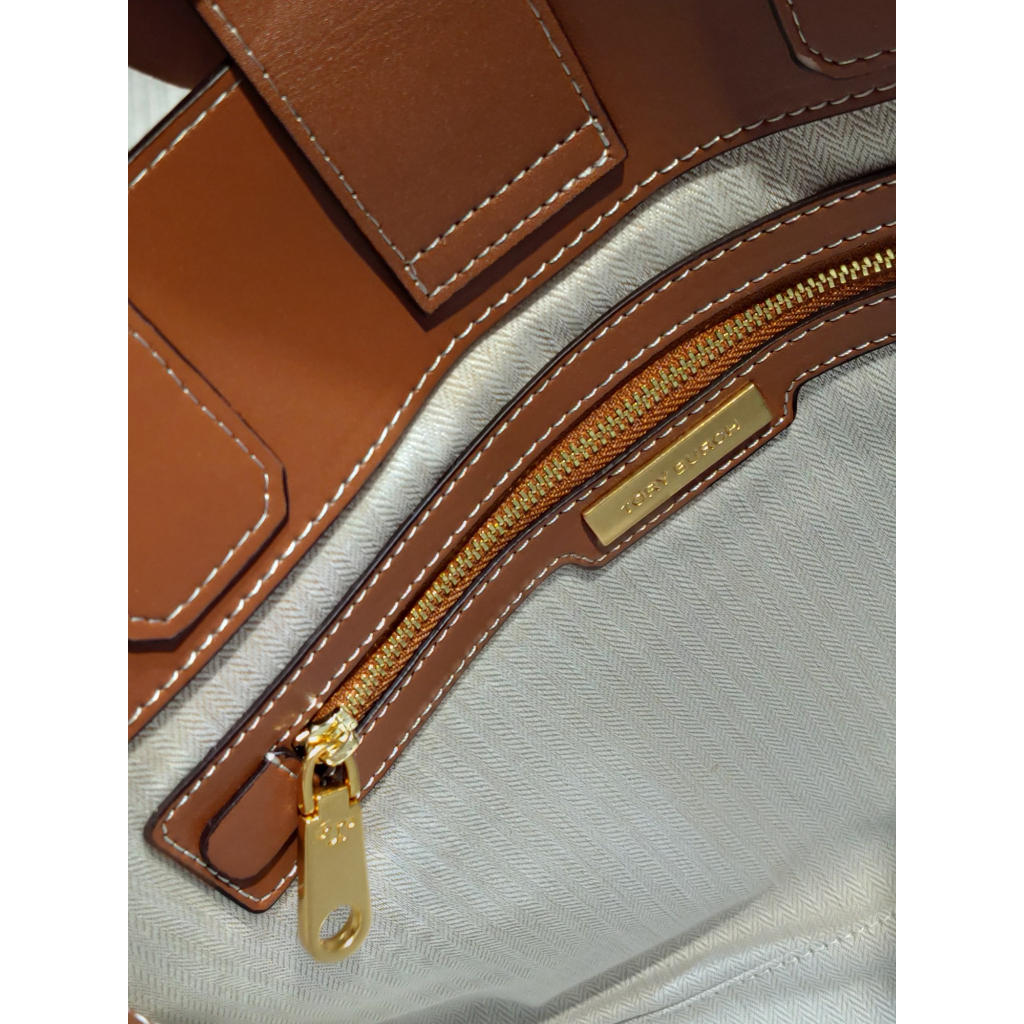 73341 TB ella New Large Tote Bag Shopping Bag Handbag Single Shoulder Bag Crossbody Bag Napa Cowhide Splice Fabric  gwd