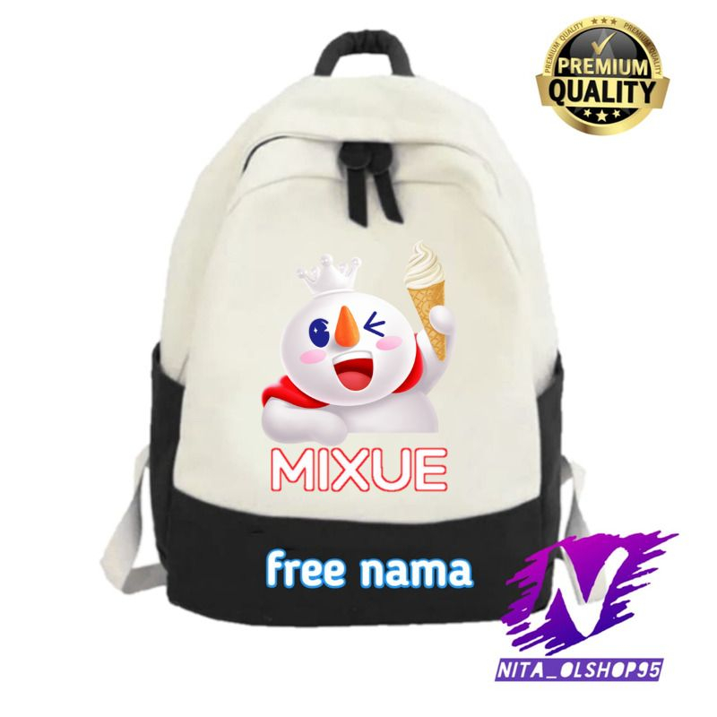 tas ransel anak eskrim mixue tas gendong anak mixue