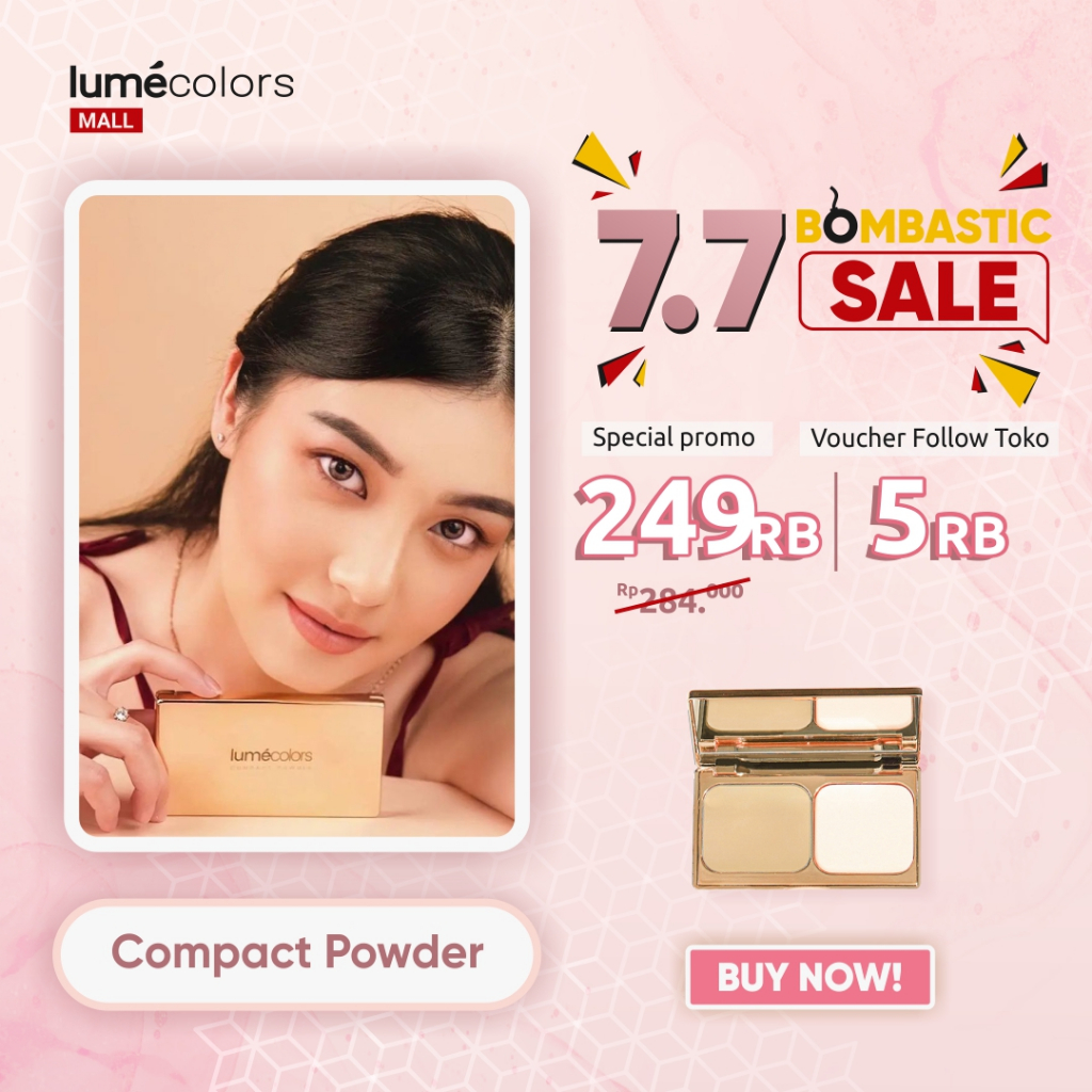 Lumecolors Compact Powder Bedak Padat Two Way Cake With Oil Control