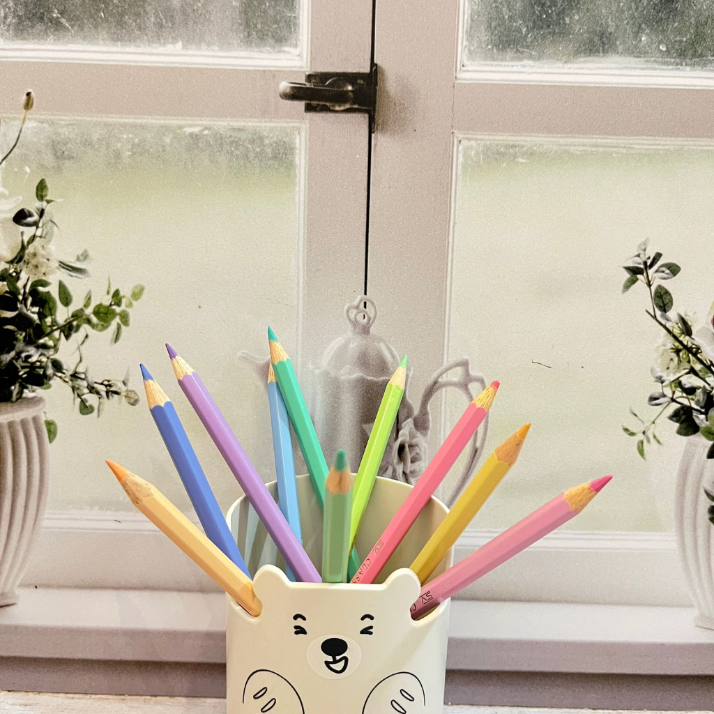 

Pensil Warna 10 Pcs - Pastel Colours Faber Castell - water pencil colourful alat tulis menggambar mewarna asli original bermerk kayu