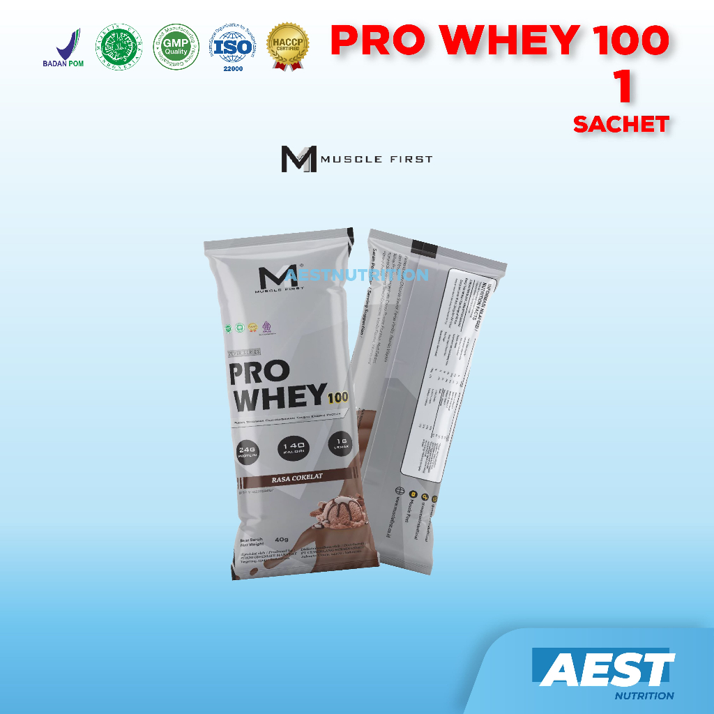 Muscle First Pro Whey 1 Sachet Susu Whey Protein Concentrate