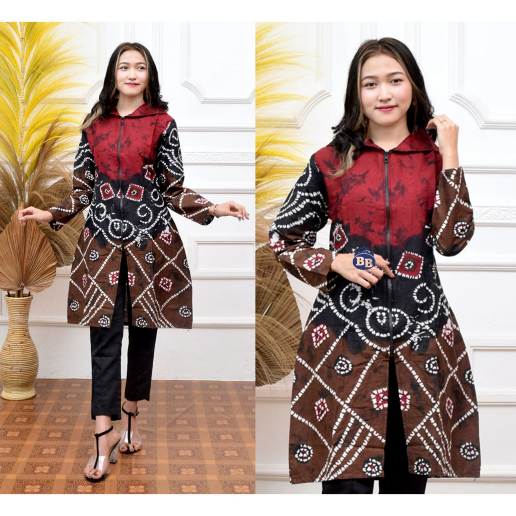 TUNIK BATIK JUMBO SASIRANGAN WANITA SIZE XXXL XXXXL