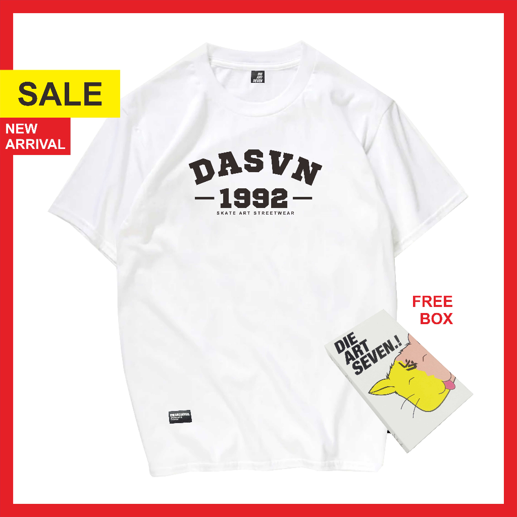 Dieartseven - Baju Kaos Pria Distro Sport White