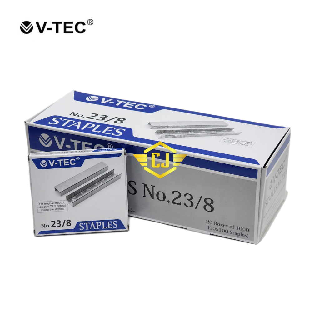 

1 KOTAK / 20 BXS Isi Stapler V-TEC NECES 23/8 Refill Staples