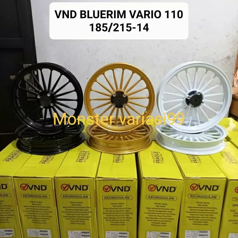 VND Velg Racing Bluerim palang 18 Ring 14 Honda beat/ Scoopy /Vario 110/Genio