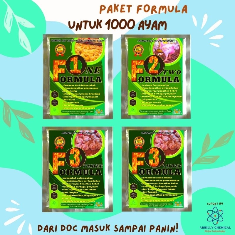 PAKET FORMULA, SUPLEMEN AYAM BROILER, VITAMIN AYAM BROILER