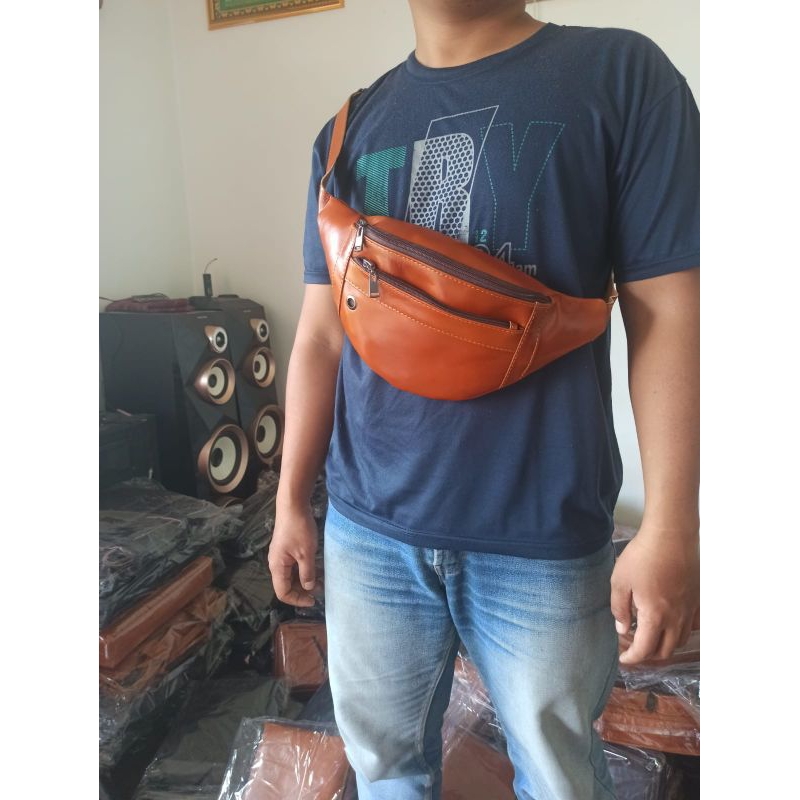 Tas Kulit Weistbag J5 Berkualitas Bergaransi 100% Kulit Asli Leather Pria