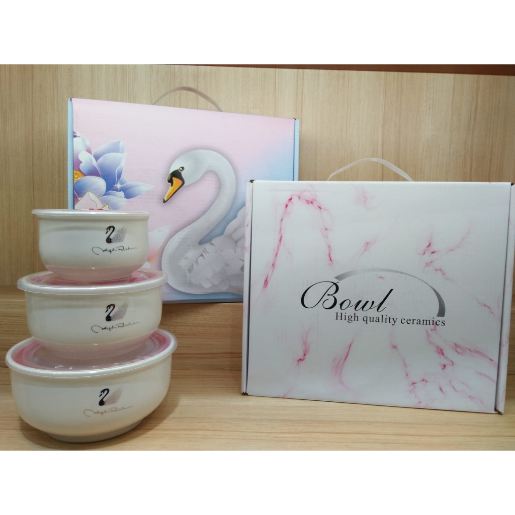 MANGKOK SET KERAMIK TUTUP/CERAMIC SEALING BOWL