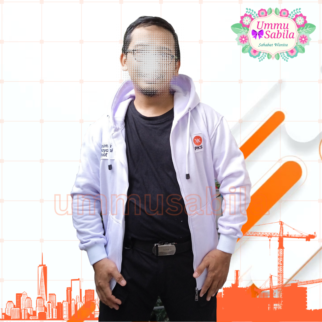 Jaket PKS/ Hoodie PKS/ Jacket Ikhwan Akhwat / Atribut PKS/ Aksesoris Seragam PKS Partai Keadilan Sej