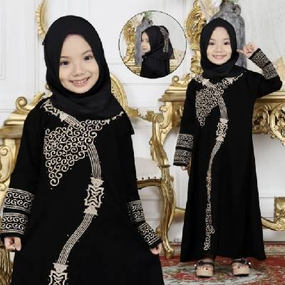 Abaya kris - Gamis anak terbaru dan kekinian - abaya arab Saudi anak - jubah anak - busana muslimah 