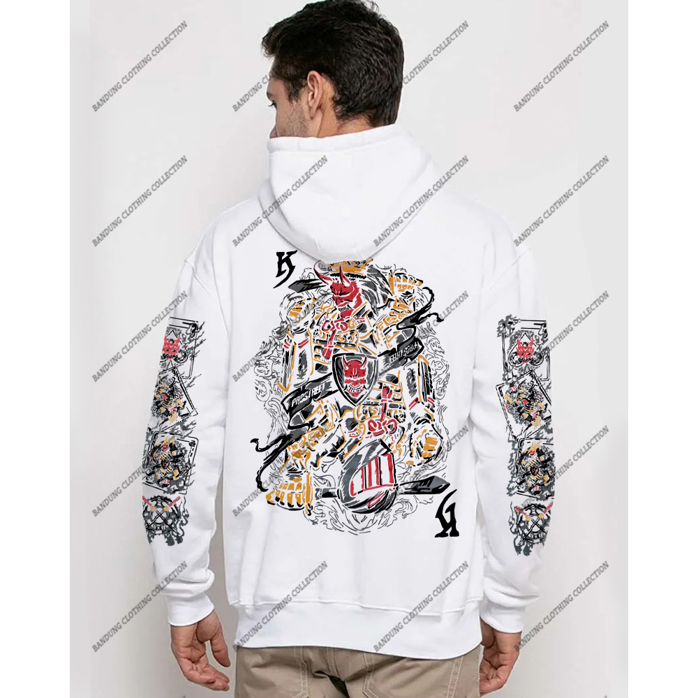 HOODIE PROSTREET KING CARD PUTIH TERBARU PROSTREET SUNMORI PUTIH HOODIE CASUAL 2023