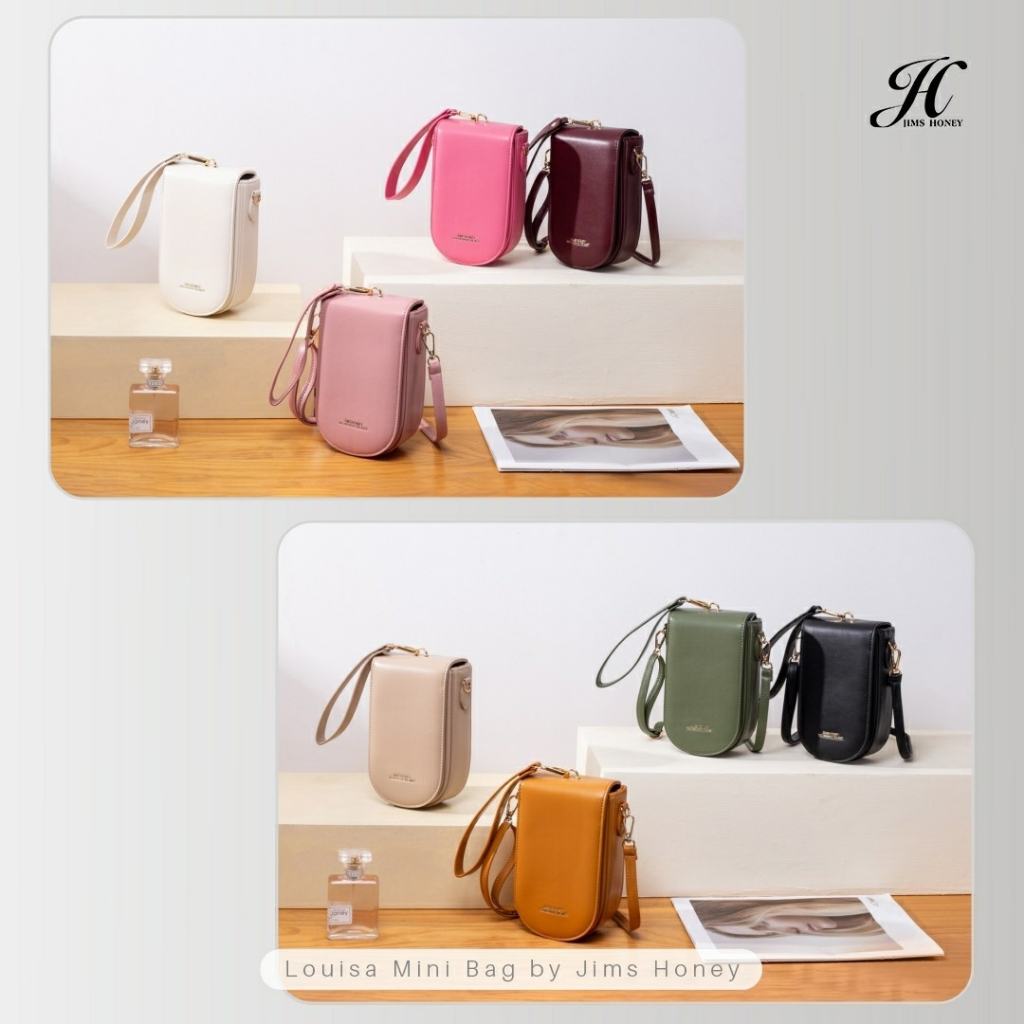 JIMS HONEY PROMO BUNDLING 7.7 LOUISA BAG + JAM TANGAN 8125 PLUS