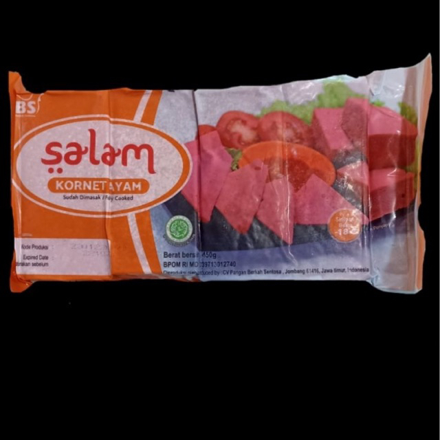 

Salam kornet ayam kotak 450gr / kornet ayam beku