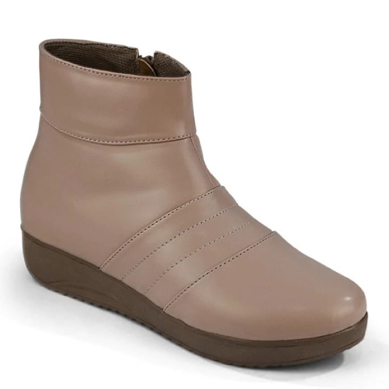 sepatu boot wedges wanita murah, sepatu boot cewek trendy BCC955