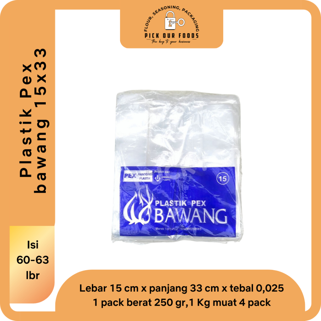 Kantong Plastik bening 10x30 | Kantong Kresek 15x33 | Kantong plastik bawang 25x48 | Kantong kresek bening 30X57 | Kantong Plastik Pex Bawang isi 5pack atau 1 Iket