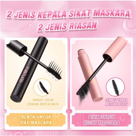 * NCC * Pinkflash Maskara Curl Mascara Waterproof OhMyWink Maskara Day &amp; Night Lengthening Volume Longlasting