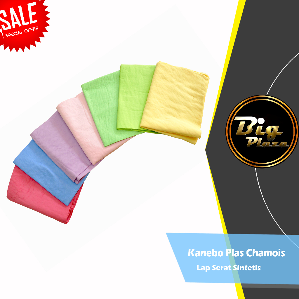 Kanebo Plas Chamois / Kain Lap Serat Sintetis Polos / Refill 0124