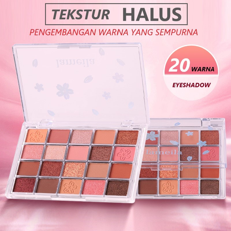 Eyeshadow Lameila 5190 Bedak Palette 20 Warna Waterproof dan Tahan Lama