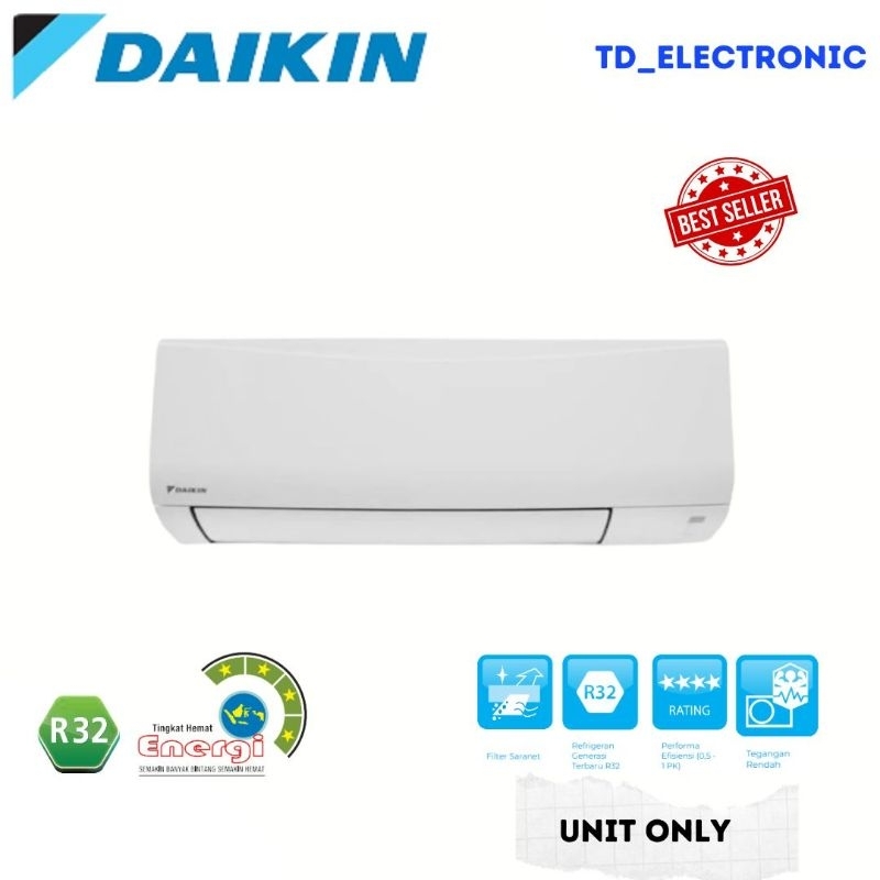 Daikin Thailand 1pk Premium Inverter FTKM25NVM4 UNIT ONLY