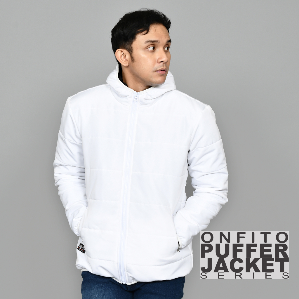 Onfito Outdoor Jacket Puffer Cowok Jaket Busa Musim panas Musim dingin