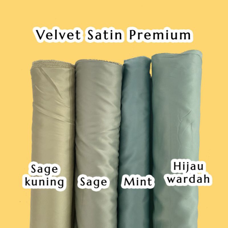 Kain Satin Velvel - Kain Bridesmaid - Bahan Kain Halus Silky Premium Velvet Roberto Cavali