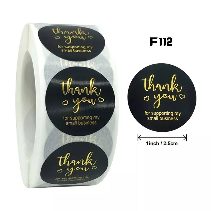 

STIKER LABEL TANK YOU ROLL 500PCS
