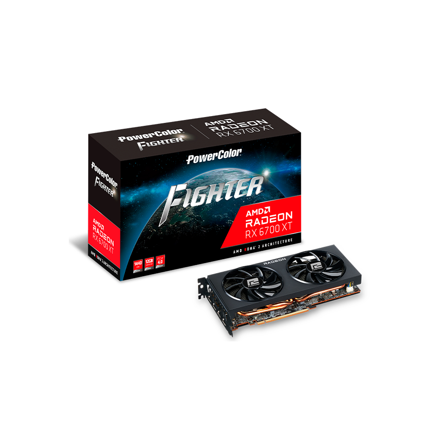 VGA POWERCOLOR RX 6700 XT 12GB D6 Fighter | RX 6700XT RX6700XT GDDR6