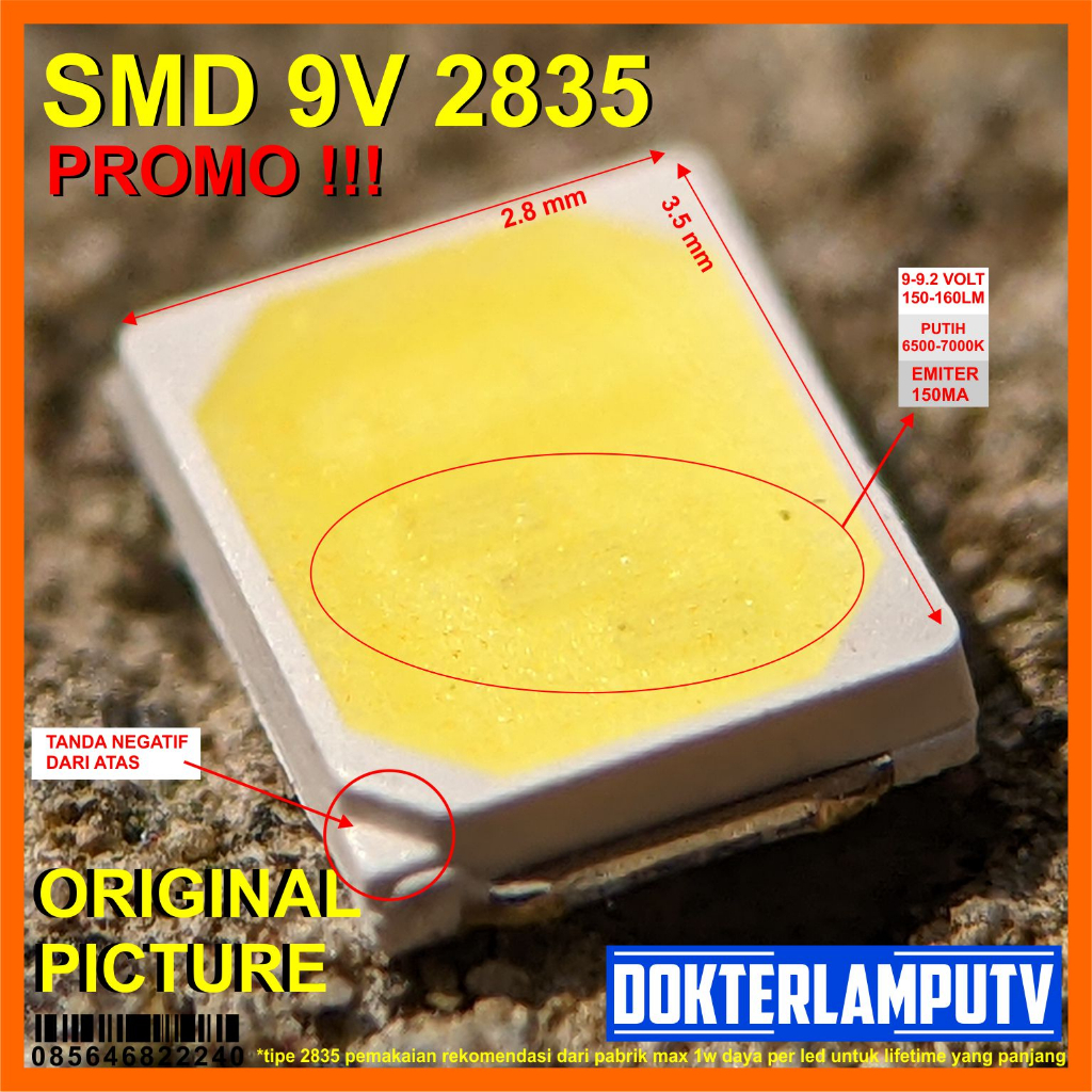 PROMO LED SMD 2835 1000PCS UNTUK SERVIS LED AC LED DC LED DOB PHILIPS DAN PROYEKTOR DIY LAINYA