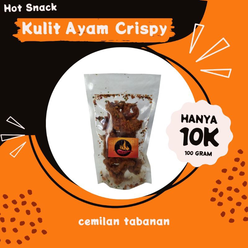 

Kulit Ayam Krispi / Crispy Pedas Berbumbu 100 gram