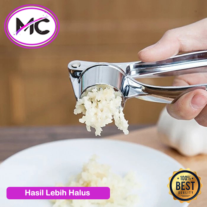 Alat Penghancur Bawang Putih Stainless Food Grade Penghalus Bumbu Dapur Chopper