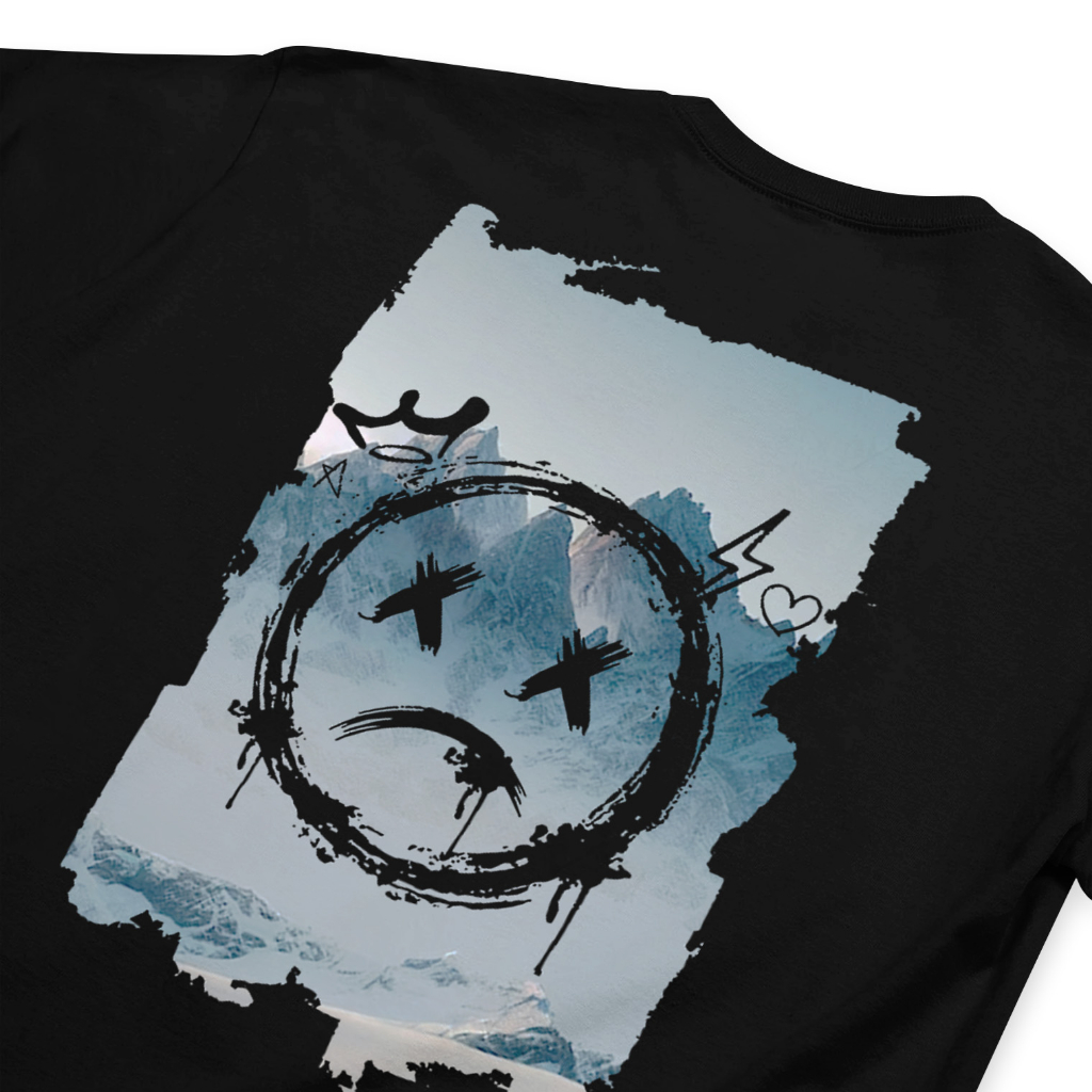 Tshirt Pria Diedemot Black Matt Cotton Cobed